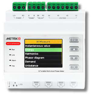 MRTX-MPM4000 — Analyseur multicircuits 4 × 3P / 12 × 1P