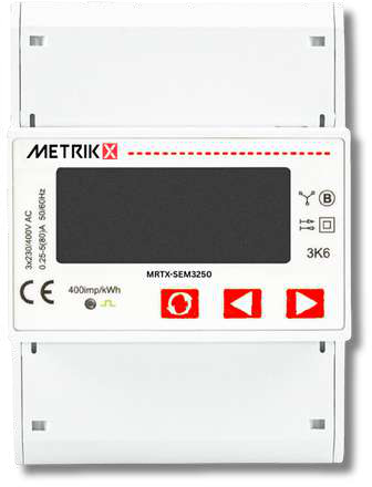MRTX-SEM3250 — Compteur triphasé direct 80 A (classe 1.0)